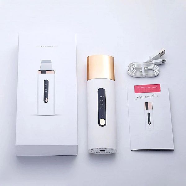 Profesjonalny Peeling Kawitacyjny Wielofunkcyjny Złoty