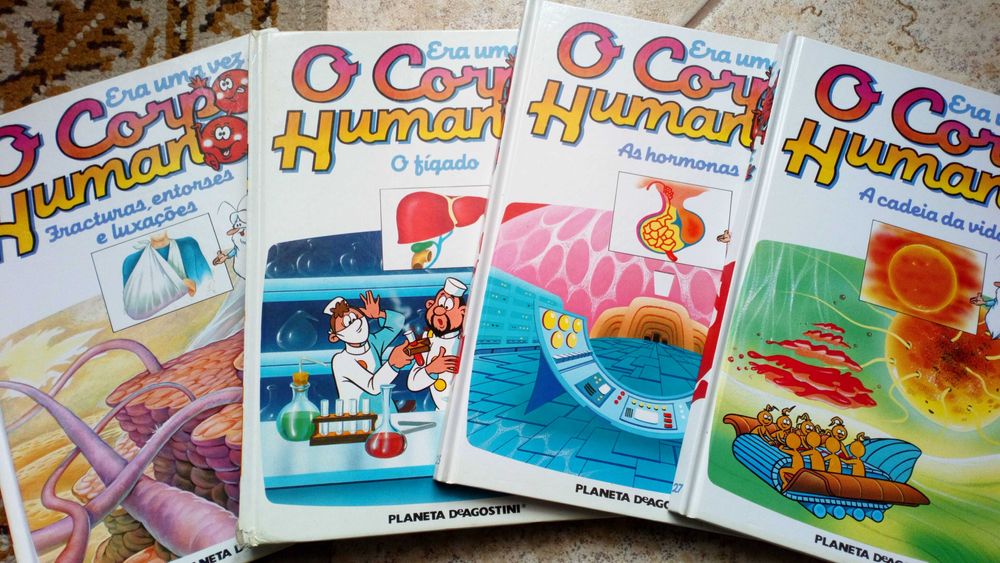 Era uma vez "O corpo humano", 4 livros