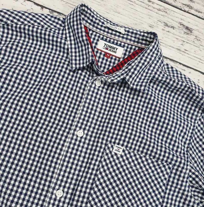 Tommy Hilfiger * regular fit * koszula * kratka * męska * idealna * M
