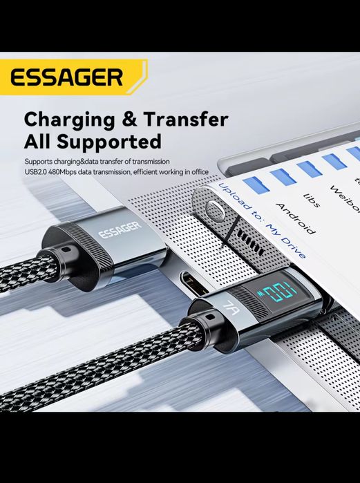 Kabel USB C z wyświetlaczem