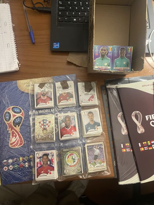 Cadernetas de mundiais completas (2010, 2018, 2022)