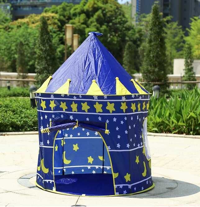 NAMIOT DLA DZIECI domek zamek do domu ogrodu pokoju pałac niebieski