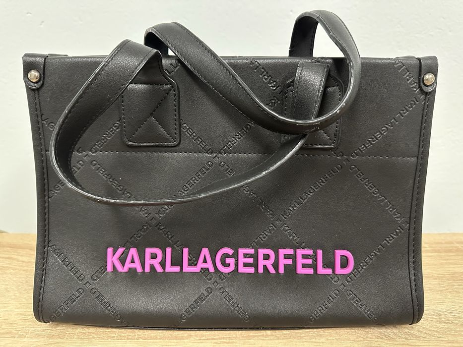 Сумка-шопер Karl Lagerfeld чорна в доброму стані