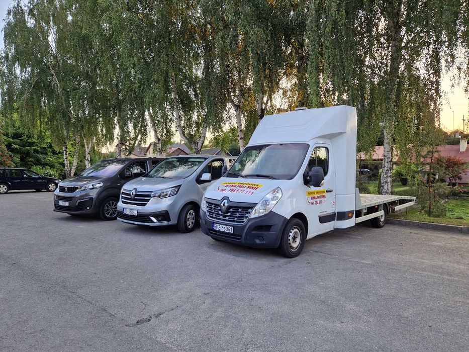 Wynajem Renault Master Furgon 7 osobowy + Paka 3m / Dostawczy / FV VAT