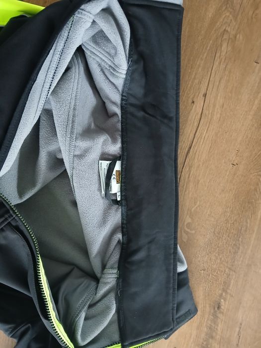 KURTKA ROBOCZA softshell roboczy ODBLASKOWA ostrzegawcza z kapturem