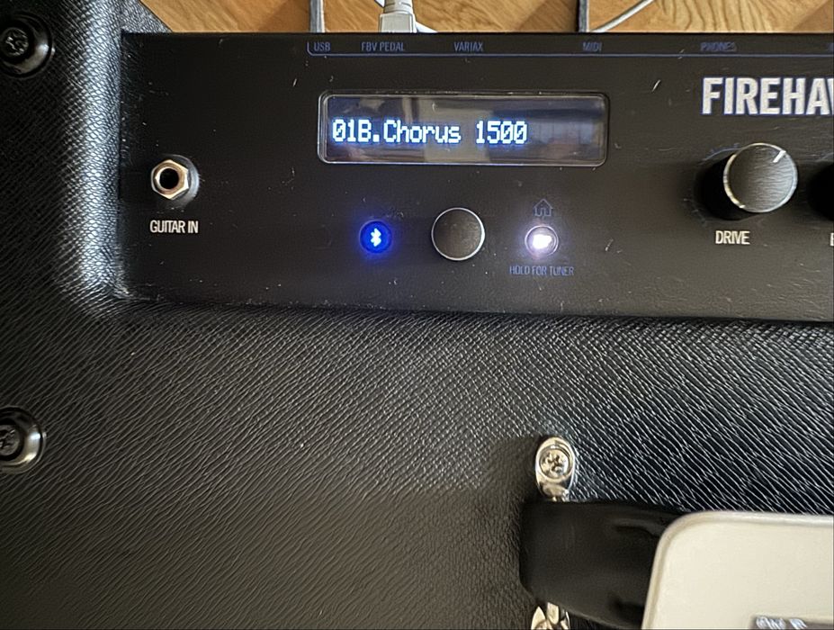 Line 6 Firehawk 1500+Pedal FBV3+iPad+Suporte do combo