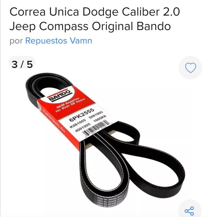 Ремень поликлиновый Bando 6PK 2555