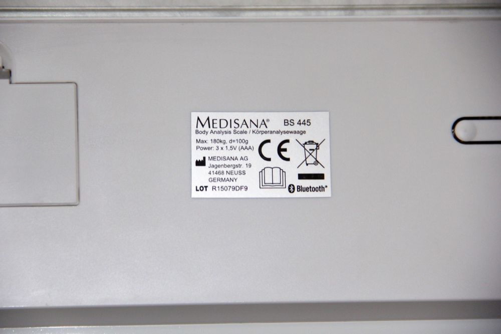 WAGA ŁAZIENKOWA MEDISANA BS 445 diagnostyczna Bluetooth elektroniczna