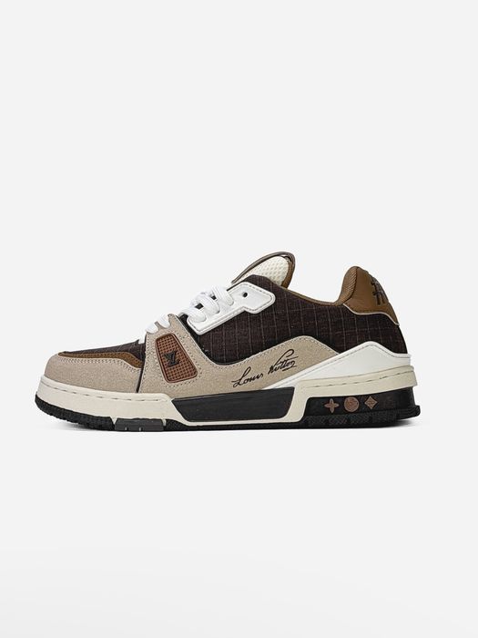 БЕЗ ПЕРЕДПЛАТ‼️40-45 Louis Vuitton LV Trainer Outdoor Brown Air Dragon Rose Leo 90