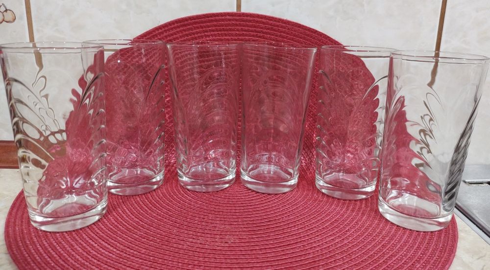Wysokie szklanki 6sztuk, 250ml