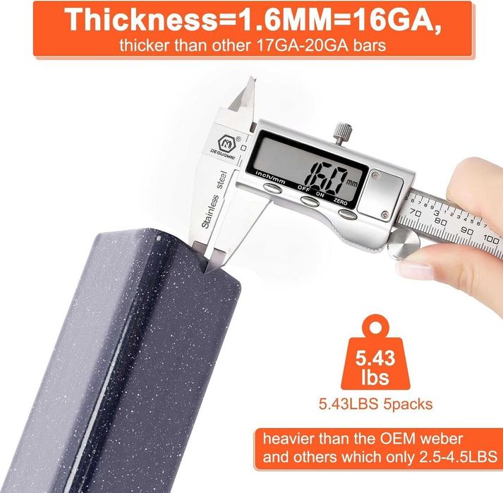 Osłony palnika 5 sztuk do grilla Weber Genesis 44.5cm GFTIME