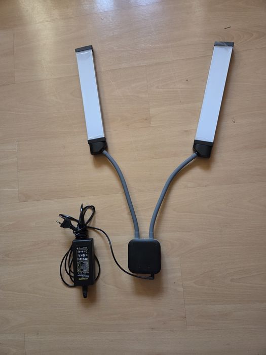 Podwójna giętka lampa led kosmetyka/fotografia /video