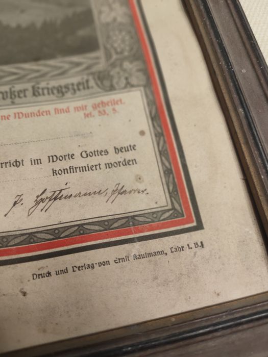 Ponad 100 letnia niemiecka pamiątka z 1916 roku