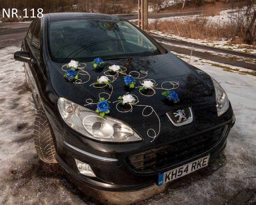 Dekoracja na samochód na auto do ślubu nr 118