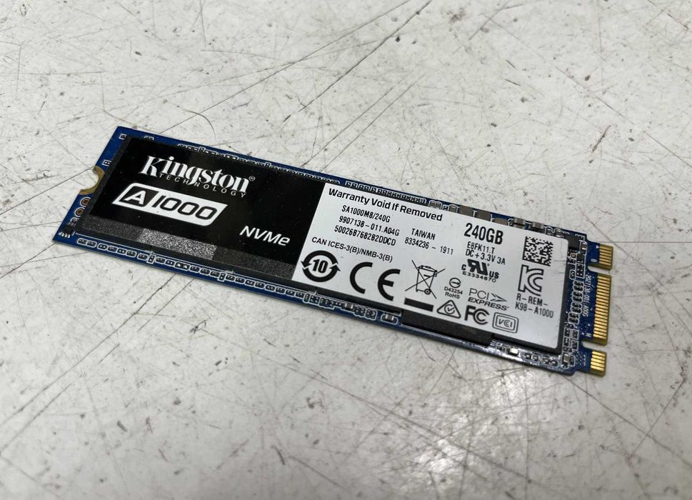 SSD накопитель Kingston A1000 240GB NVMe M.2 2280 PCIe 3.0 3D NAND TLC (SA1000M8/240G)