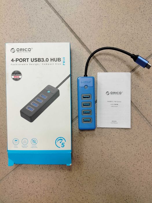 Adapter Hub USB-C 4x USB 3.0 Orico