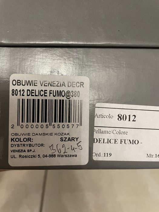 Kozaki bez ocieplenia  Venezia