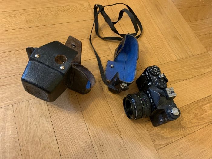 APARAT FOTOGRAFICZNY ZENIT + LAMPA sprawny komplet Warszawa Lublin