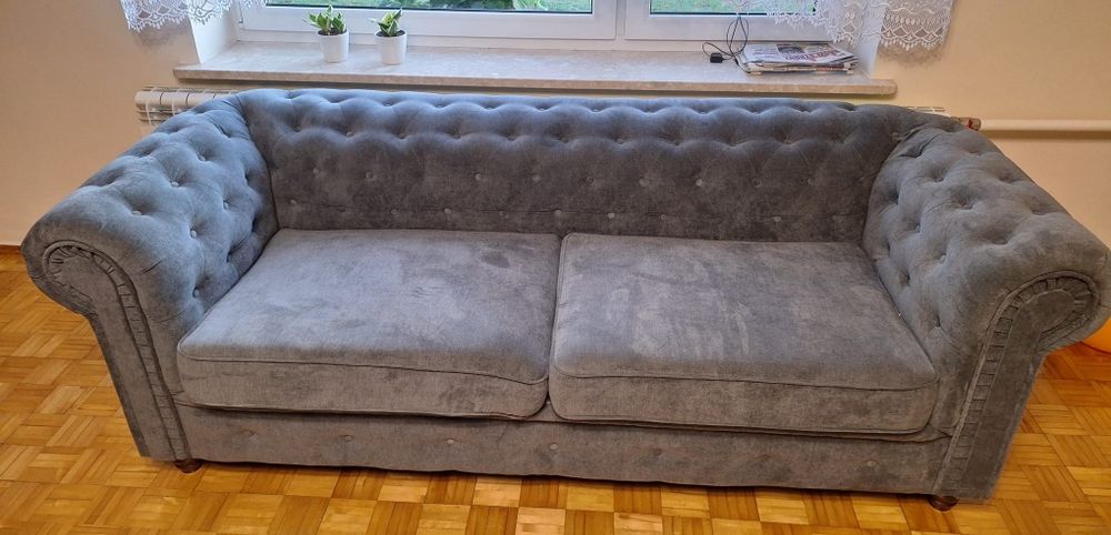 Nowa Kanapa Sofa wzór Chesterfield