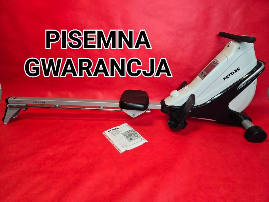 Piękny Mocny Wioślarz Kettler Coach M Cichy Magnetyczny GWARANCJA