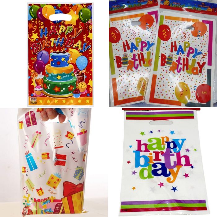 Подарункові фасовочні пакети на день народження свято у садочок школу