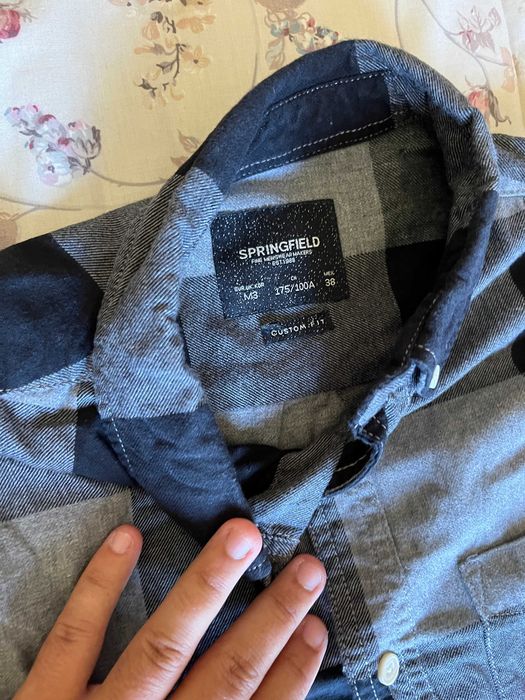 Camisa Springfield Preta e Branca