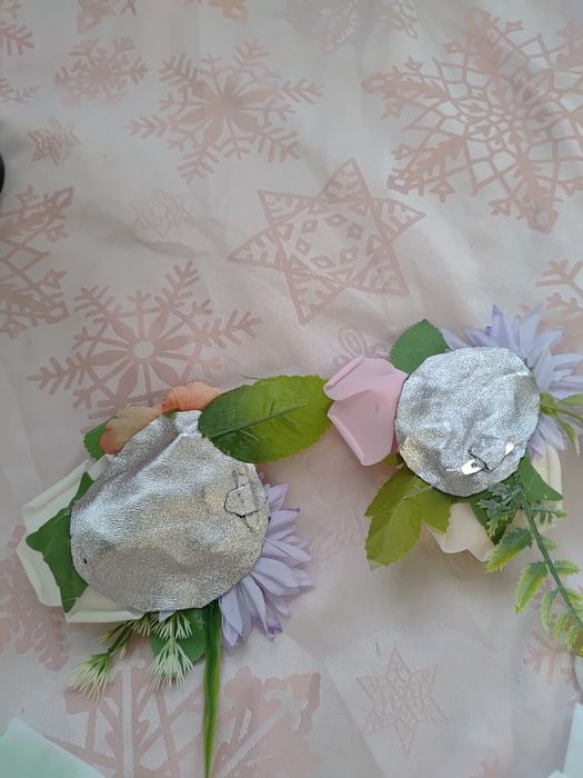 Piękny strój przebranie pani wiosna wiosenka 4 elementy roz uniwersaln