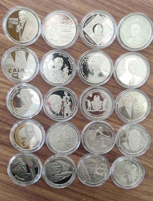 Монети НБУ у капсулах