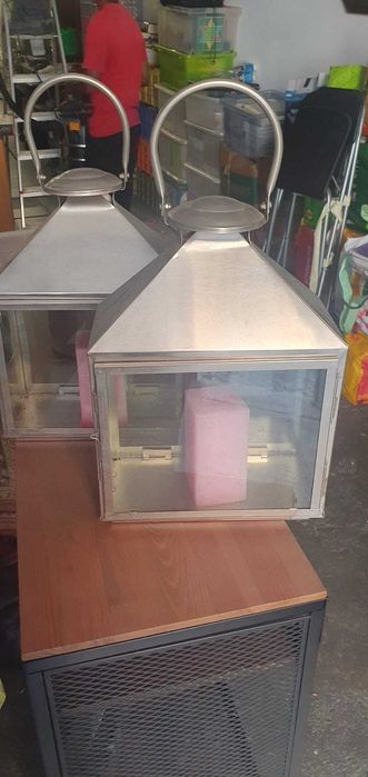 2 und. Lanterna decorativa em inox para jardim ou varanda - 2 Unidades
