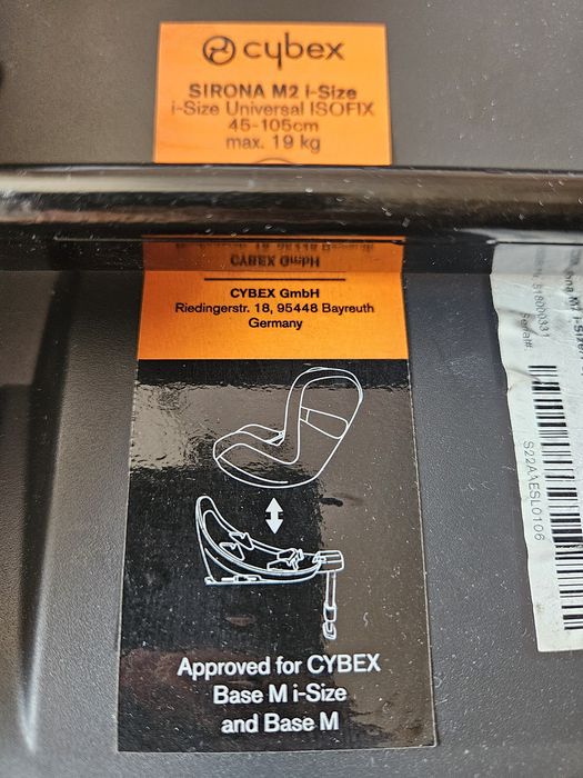 Cybex Sirona baza isofix  nosidełko fotelik samochodowy