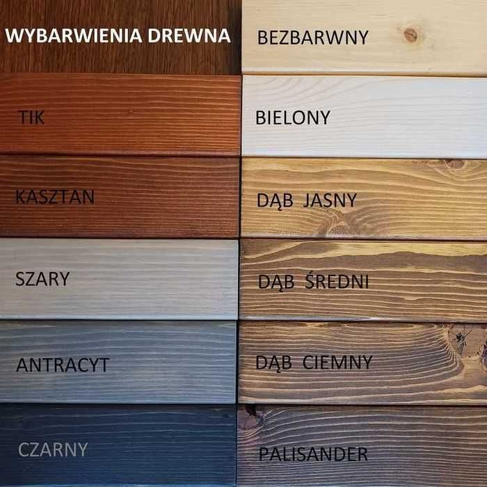 Zegar drewniany postarzany loft D4A