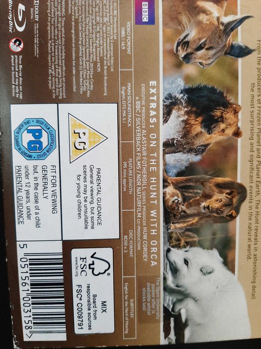 The Hunt: narrado por David Attenborough - BBC - 3 Discos Blu Ray