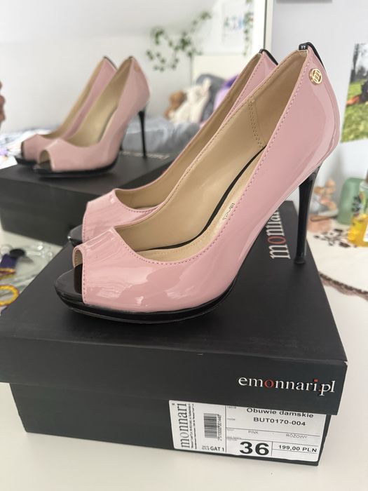 Szpiki buty na wysoki obcasue r. 36 Monnari