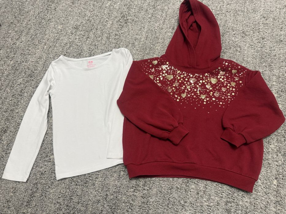 2 bluzy H&M, 110-116