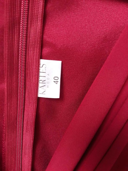 Sukienka bordo kartes 40