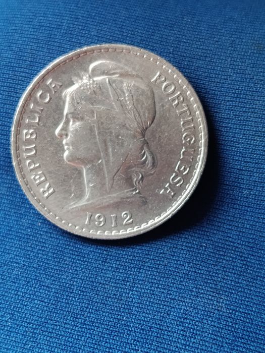 Portugal Moeda 50 Centavos 1912 Prata 835