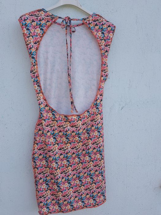 Sukienka damska w kwiaty kolorowa rozmiar S M