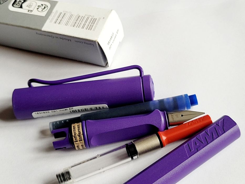 LAMY SAFARI EF pióro wieczne nowe nabój i konwerter tłoczek niemieckie
