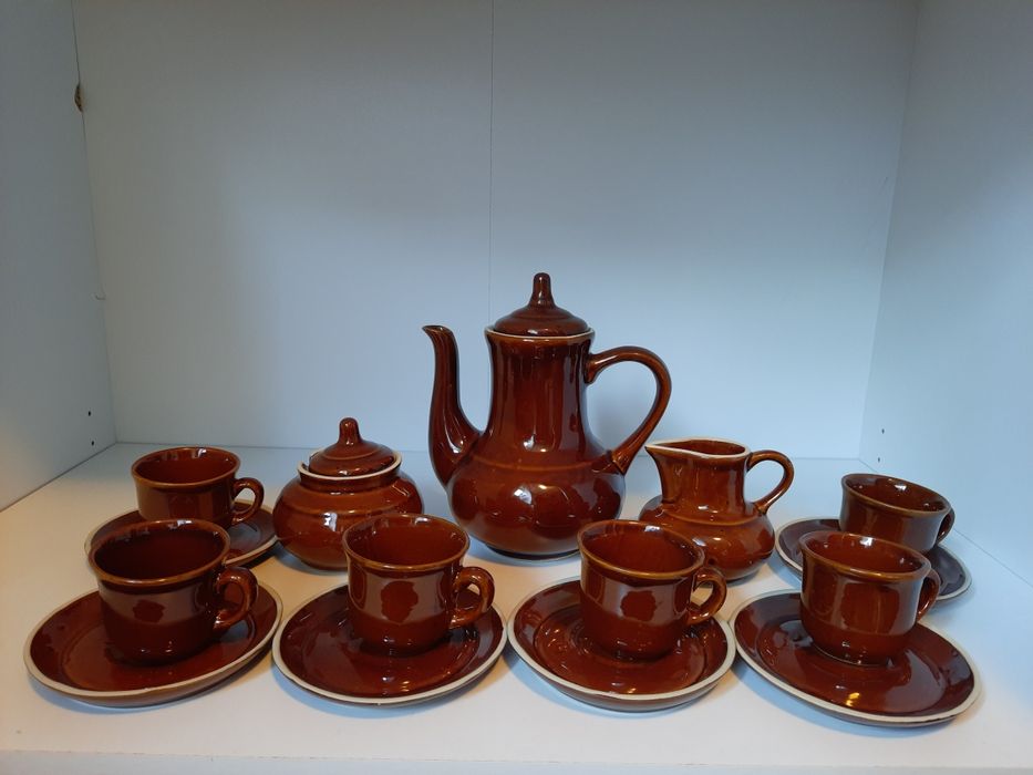 Serwis kawowy zestaw herbaciany PRL