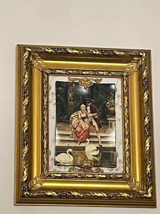 Картина живопись на фарфоре, Италия 50*70 см