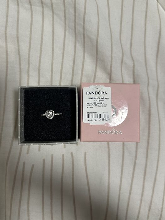 Каблучка Pandora сердечко оригінал