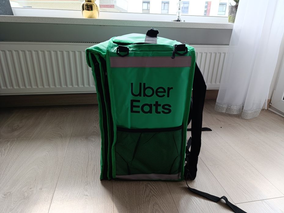 Torba Uber eats plecak delivery zielona jak nowa