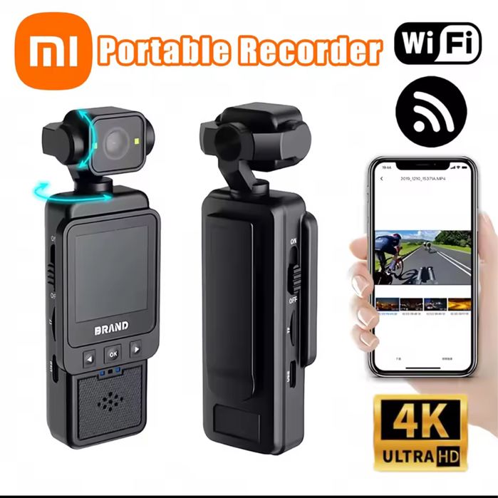 Портативна камера Xiaomi 4K 1080p WiFi + 64gb