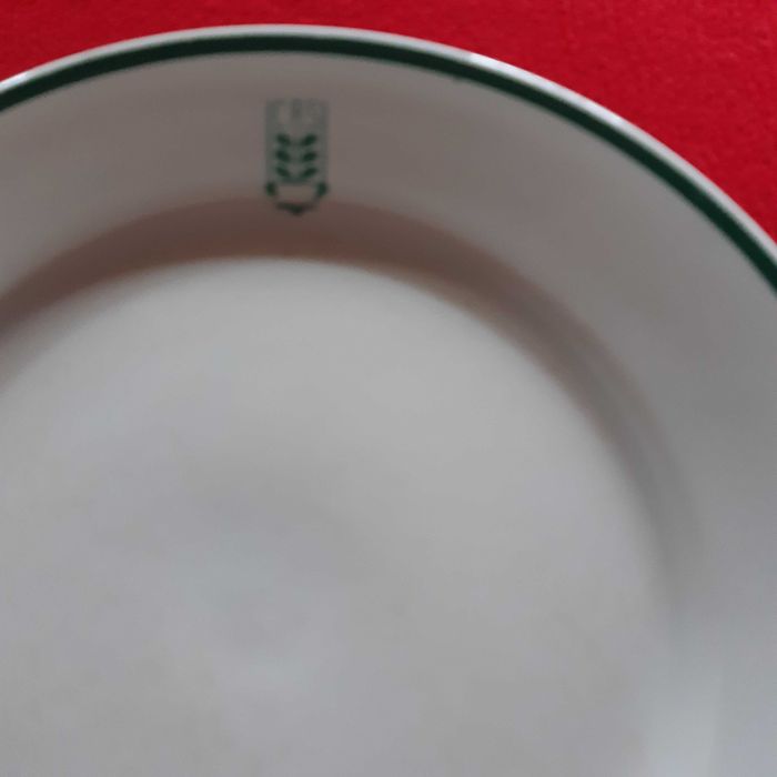 Talerz duży obiadowy płaski,porcelana PRL Lubiana CRS ,cena za 3 szt