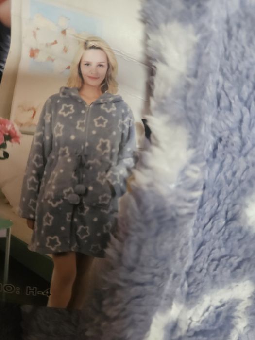 Robe polar com fecho em coralina tam. S