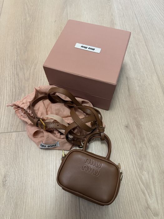 Miu miu mala torebeczka torebka caramel