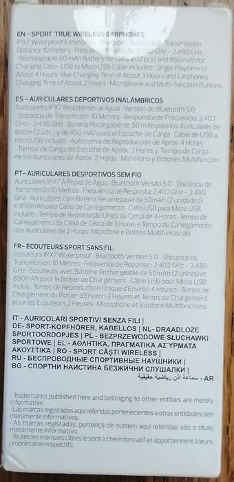 Auriculares Bluetooth Goodis Anc- novos, 3 anos de garantia