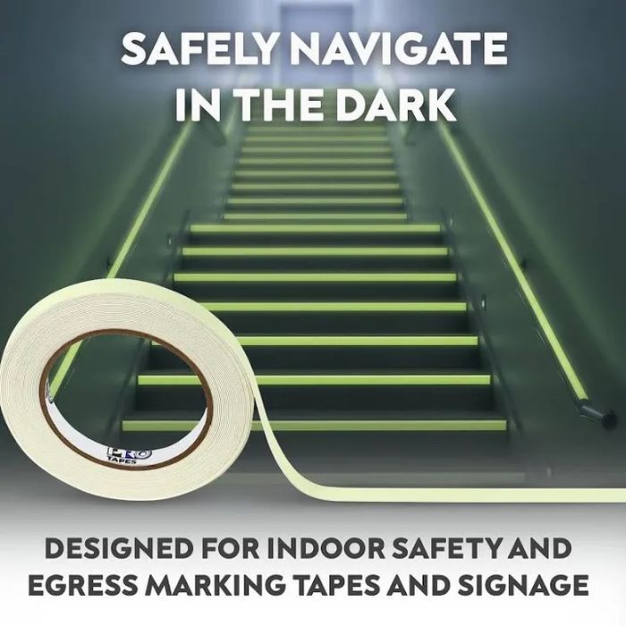 Rolo de fita brilha no escuro