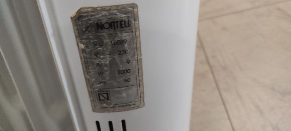 Aquecedor com nove elementos de 2000w como novo