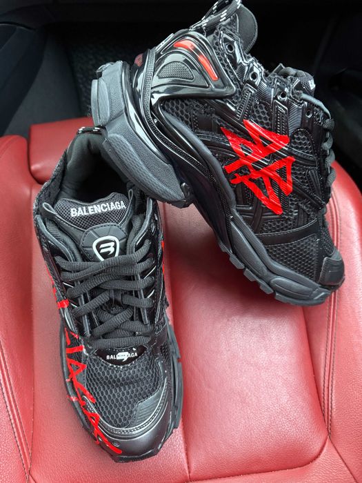 (БЕЗ ПЕРЕДОПЛАТИ) Balenciaga Runner Graffiti Black баленсіага раннер